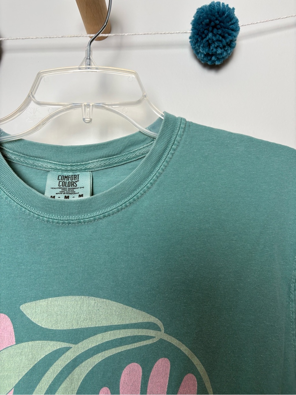 Mountain Movers Floral Fun Graphic Teal Tee - Picture 3 of 7